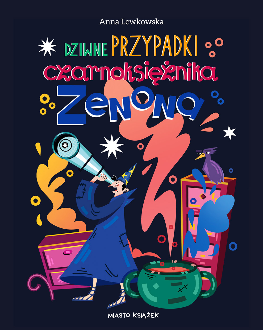 Okładka książki Dziwne przypadki czarnoksiężnika Zenona - Anna Lewkowska